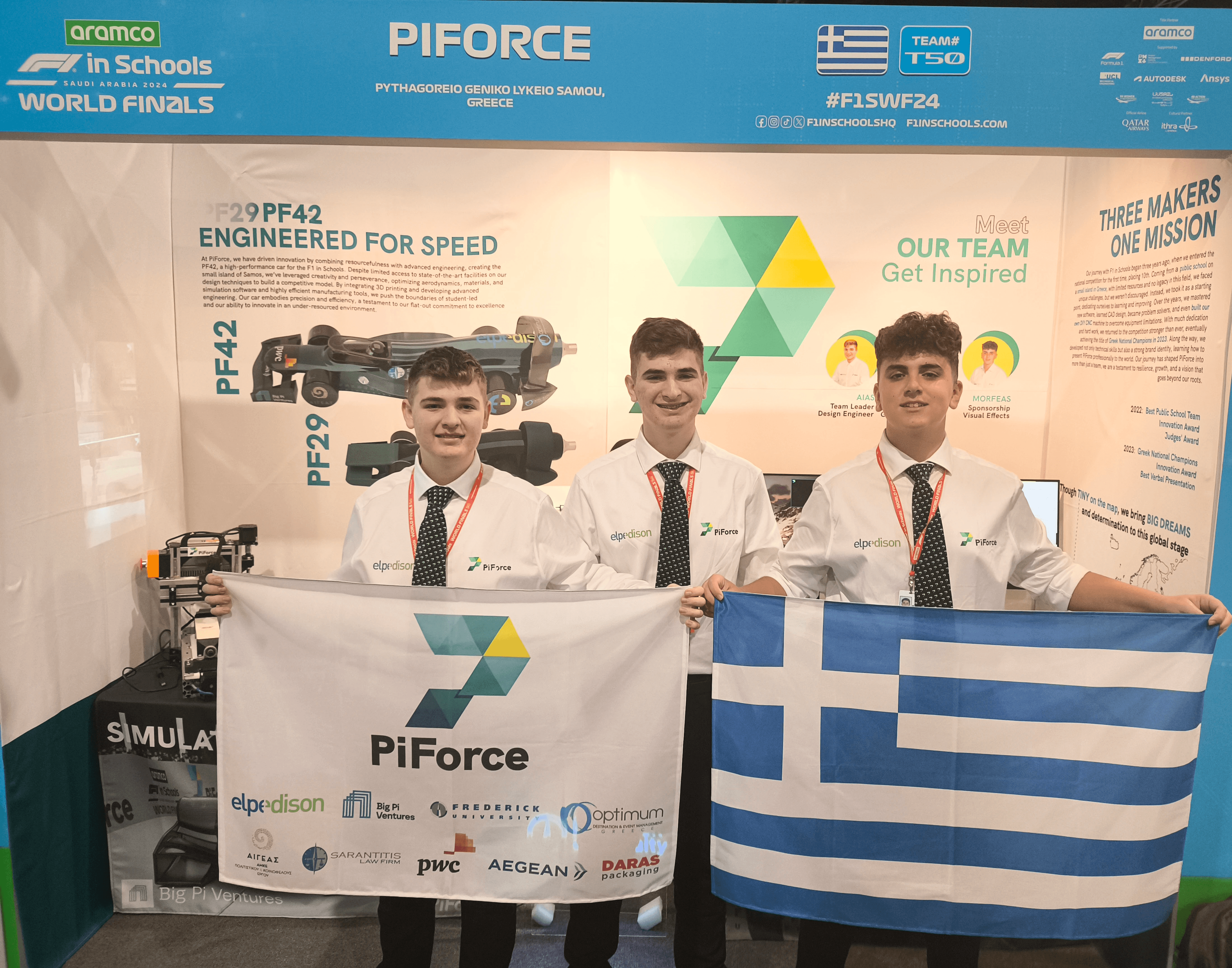 At our pit display